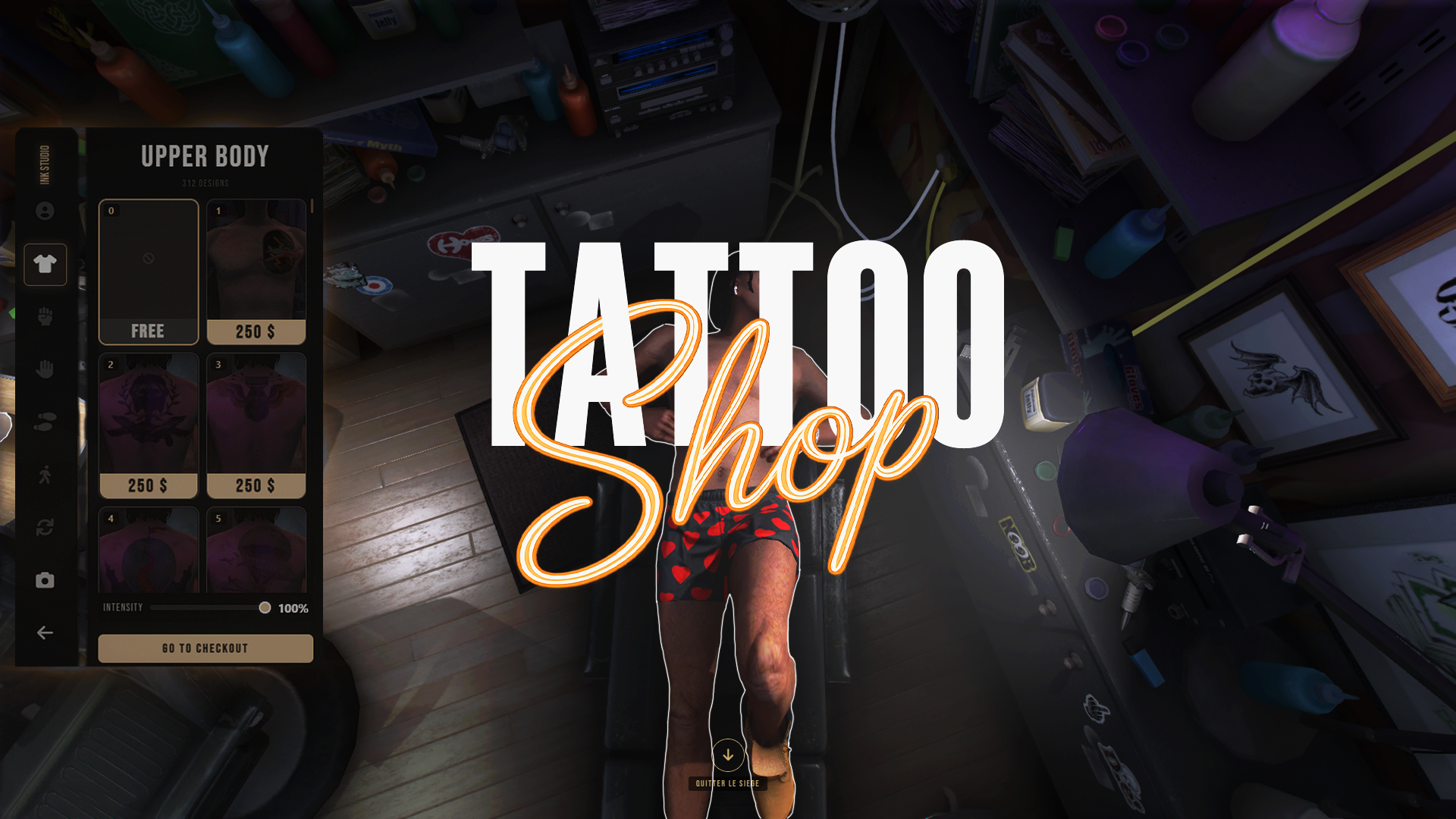 Advanced Tattoo Shop & Tattoo Job Script | BestUI & Immersive Experience | FiveM
