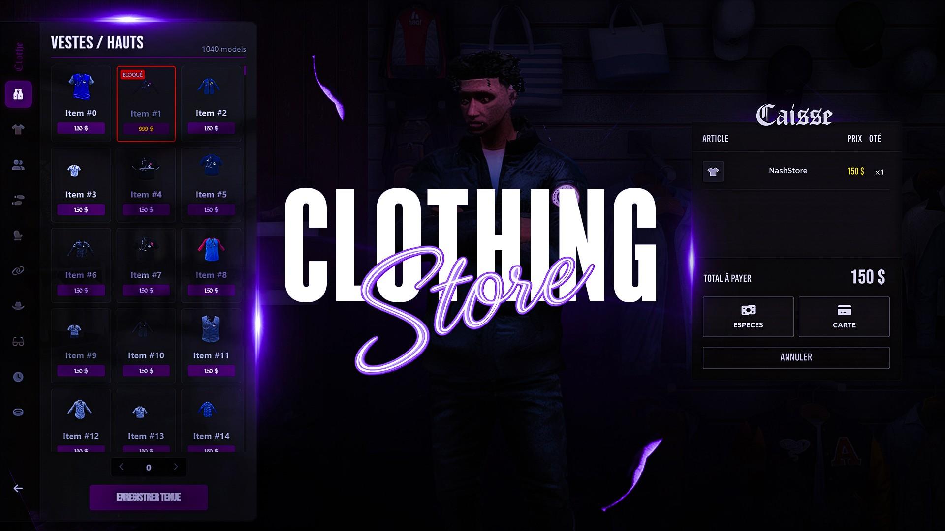FiveM Advanced Clothing Store